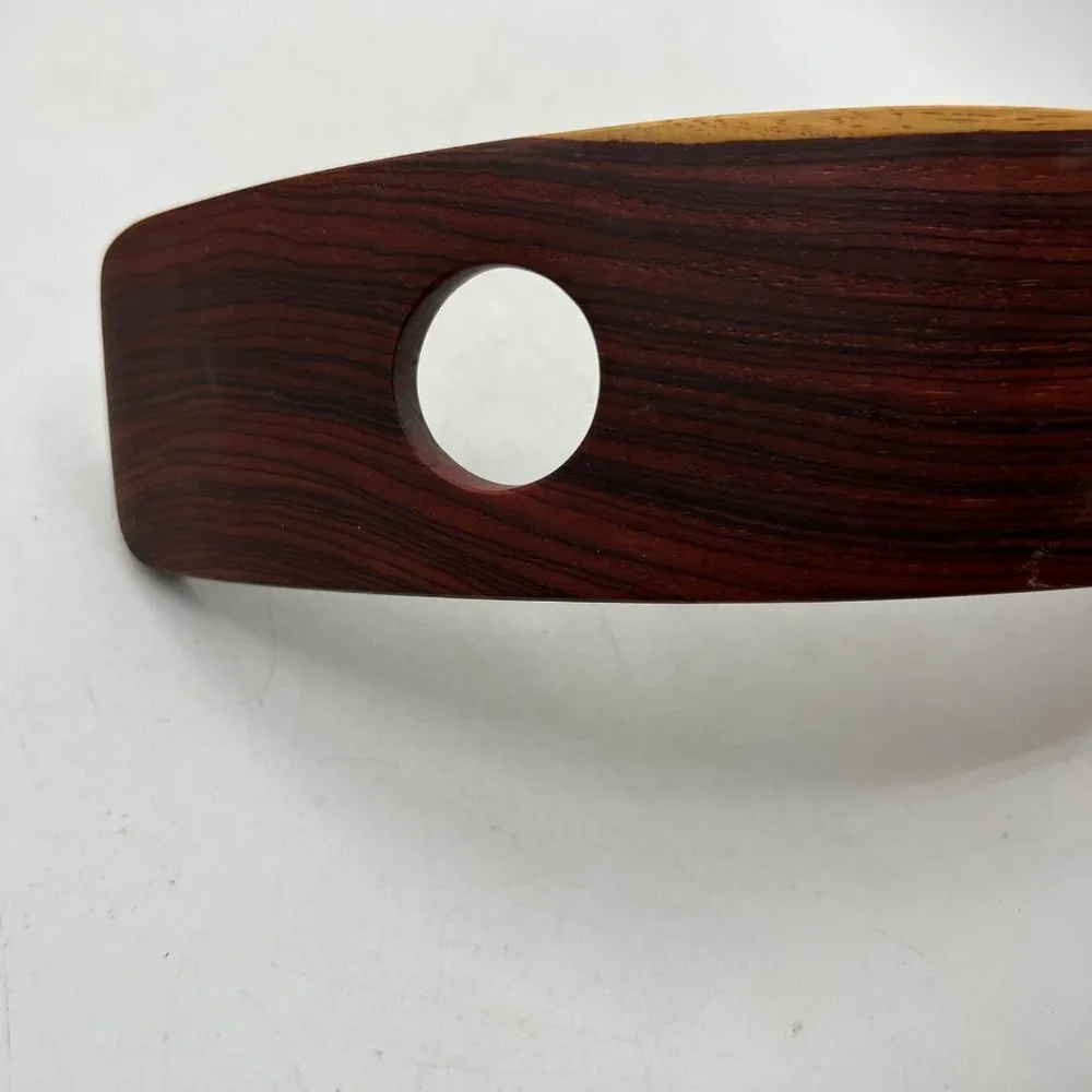Curved Wood Wine Bottle Stand! Elegant Display Rack Countertop Display